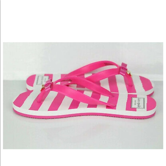 NWOT Kate Spade Fifi Charm Stripe Flip Flop - Picture 2 of 2